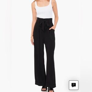 Vince Camuto Tie-Waist Wide Leg Trousers